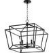 Monument 5 Light 21 inch Noir Nook Ceiling Light