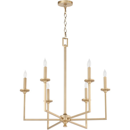 Eldorado 6 Light Aged Brass Chandelier Ceiling Light
