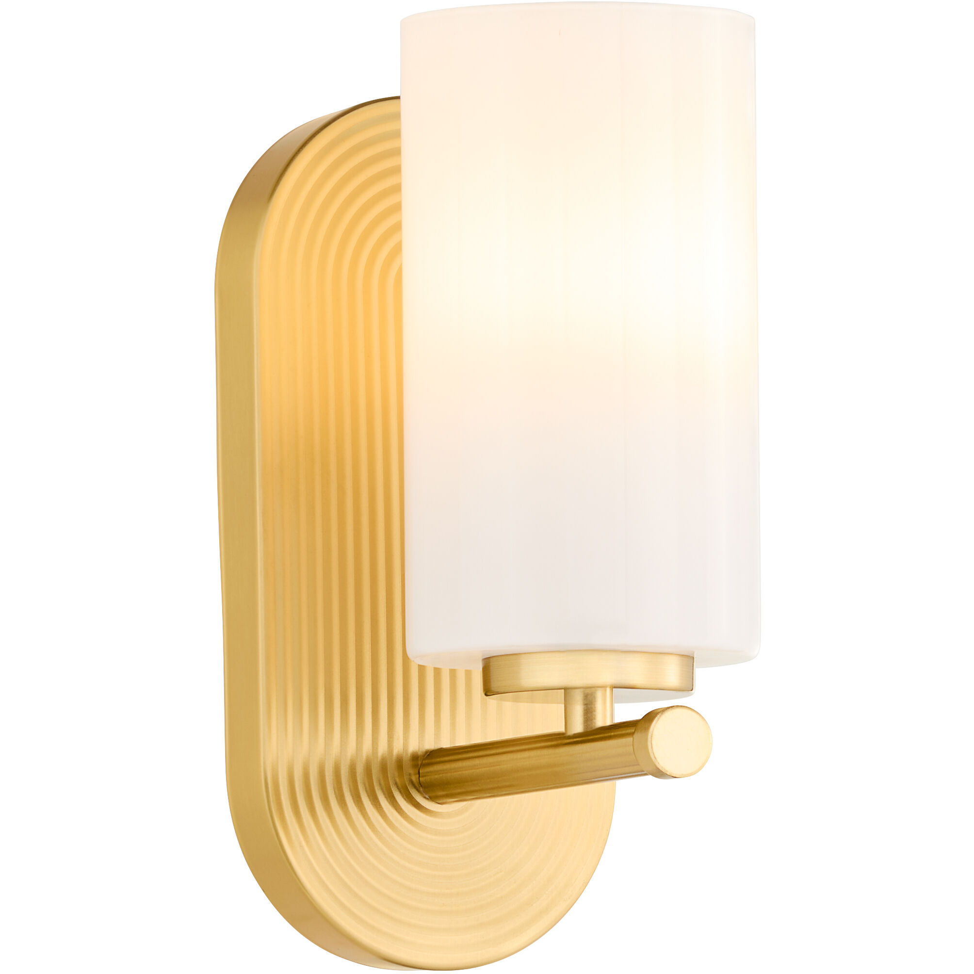 Belinder Wall Mount Wall Light in Aged Brass