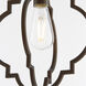Dublin 1 Light 11 inch Oiled Bronze Pendant Ceiling Light, Quorum Home