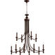 Rossington 12 Light 31.5 inch Oiled Bronze Chandelier Ceiling Light