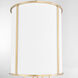 Eldorado 4 Light 18 inch Aged Brass Entry Ceiling Light