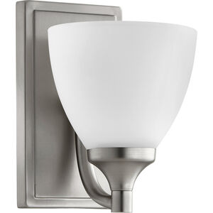 Enclave 1 Light 6 inch Satin Nickel Wall Sconce Wall Light in Satin Opal