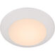 LED Disk 1 Light 9.5 inch Studio White Indoor/Outdoor Flush Mount
