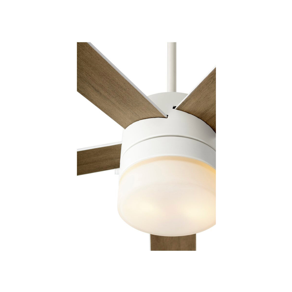 Maxwell 52 inch Studio White with Studio White/Weathered Gray Blades Ceiling Fan