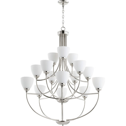 Enclave 15 Light 39 inch Polished Nickel Chandelier Ceiling Light