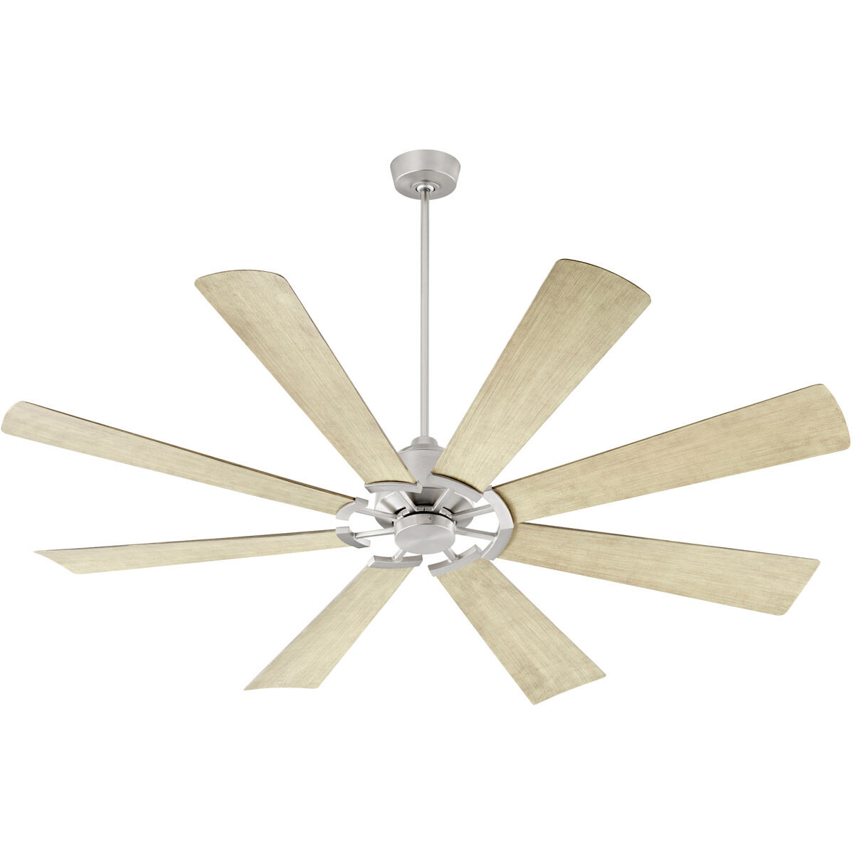 Mod 72 inch Matte Black with Weathered Gray Blades Patio Fan