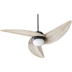 Trinity 52 inch Noir with Weathered Oak Blades Ceiling Fan