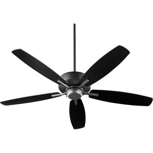 Breeze 52 inch Noir with Reversible Matte Black/Walnut Blades Ceiling Fan
