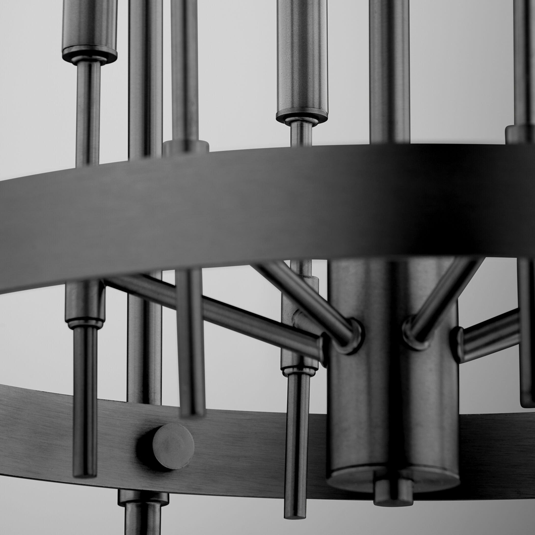 Hamilton 6 Light 24 inch Matte Black Entry Ceiling Light