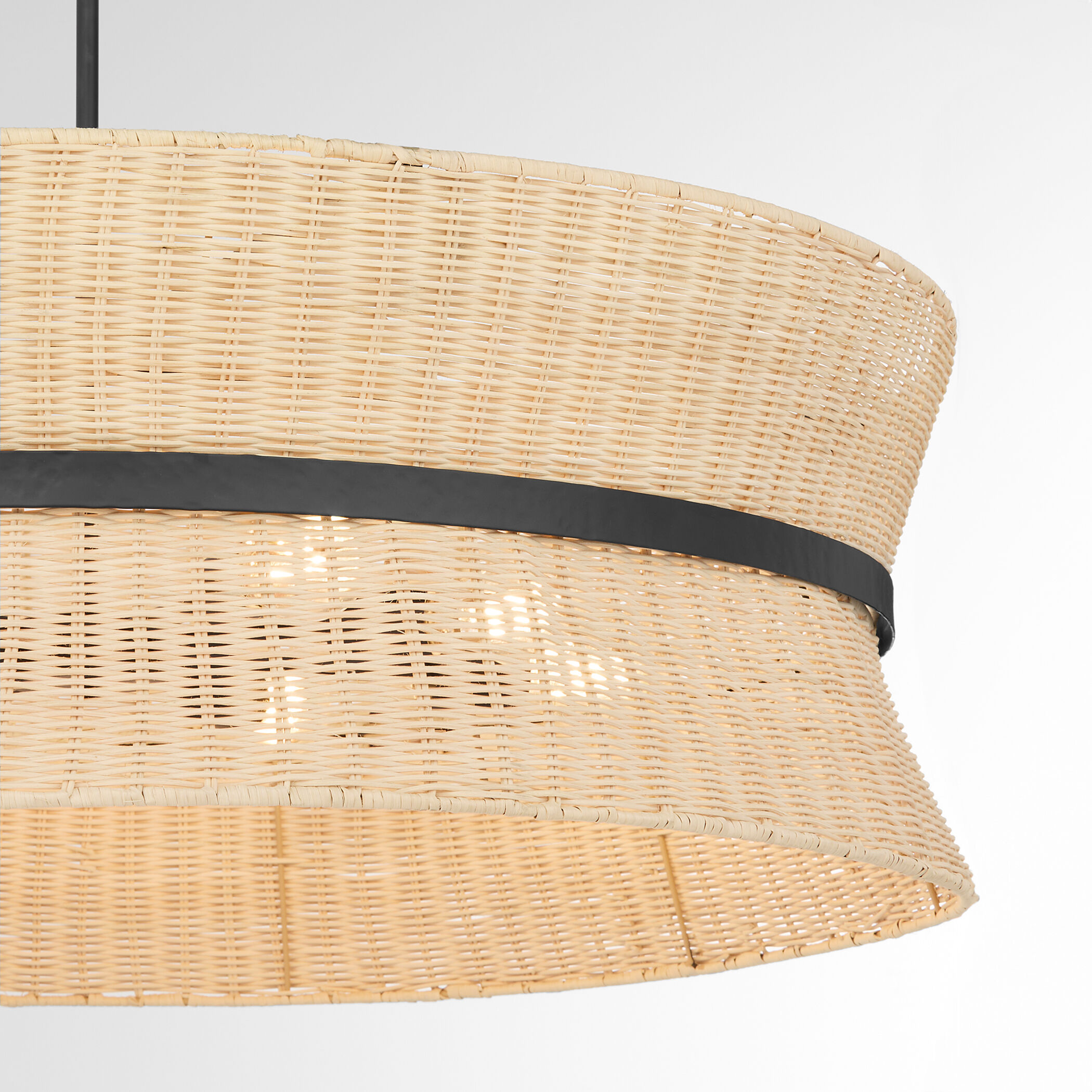 Fairview 8 Light 36 inch Matte Black Pendant Ceiling Light