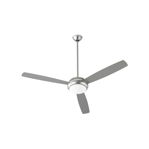 Expo 60 inch Satin Nickel with Silver/Weathered Gray Blades Ceiling Fan