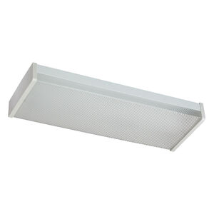 Fort Worth LED 9 inch White Ceiling Wrap Ceiling Light, Clear Prismatic Acrylic