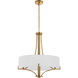 Imperial 4 Light 24 inch Brushed Brass Pendant Ceiling Light