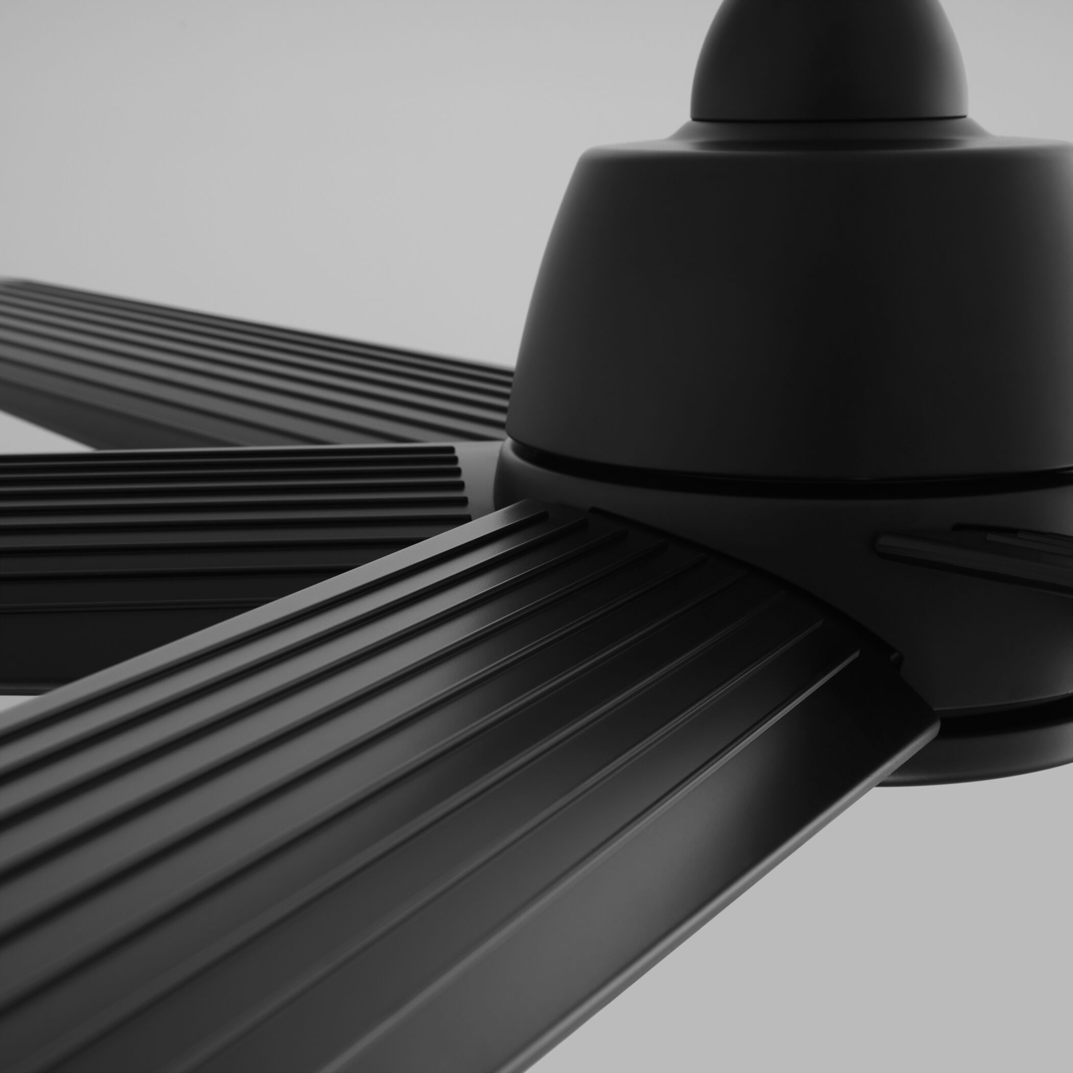 Spree 84 inch Matte Black Patio Fan