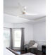 Brisa 60 inch Studio White and Aged Brass with Studio White/Matte Black Blades Patio Fan