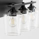 Veno 3 Light 23 inch Matte Black Vanity Light Wall Light