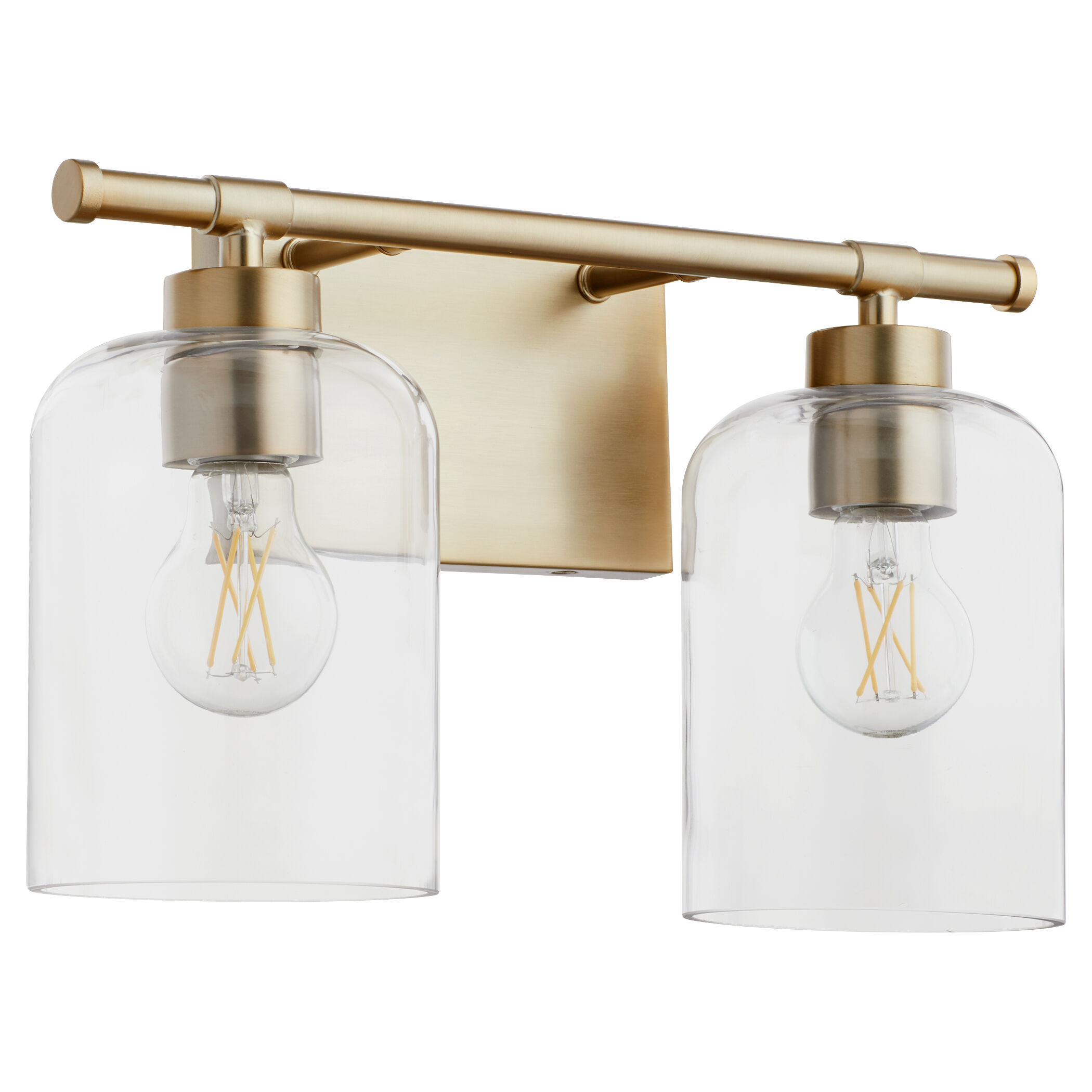 Tribute 2 Light 15 inch Aged Brass Vanity Light Wall Light