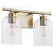 Tribute 2 Light 15 inch Aged Brass Vanity Light Wall Light