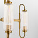 Whitmire 3 Light 24 inch Brushed Brass Chandelier Ceiling Light