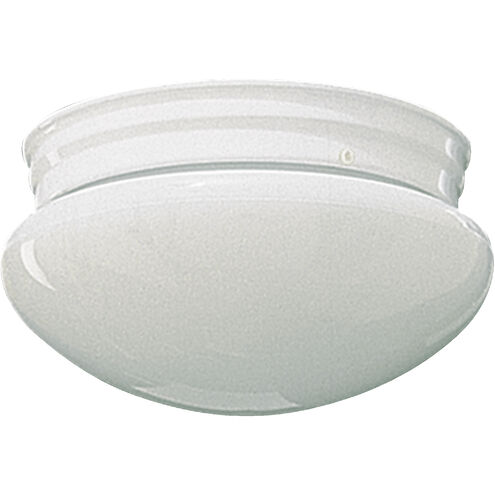 Mushroom 2 Light 10 inch White Flush Mount Ceiling Light