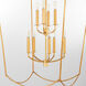 Mantle 9 Light 24.25 inch Gold Leaf Entry Ceiling Light