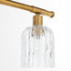 Meriam 3 Light 23.25 inch Brushed Brass Vanity Light Wall Light