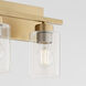 Carter 4 Light 30 inch Aged Brass Vanity Light Wall Light