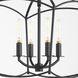 Mantle 4 Light 14.5 inch Matte Black Dual Mount Pendant Ceiling Light