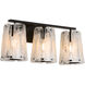 Prestige 3 Light 24 inch Matte Black Vanity Light Wall Light