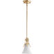 Aspen 1 Light 6.25 inch Aged Silver Leaf Pendant Ceiling Light