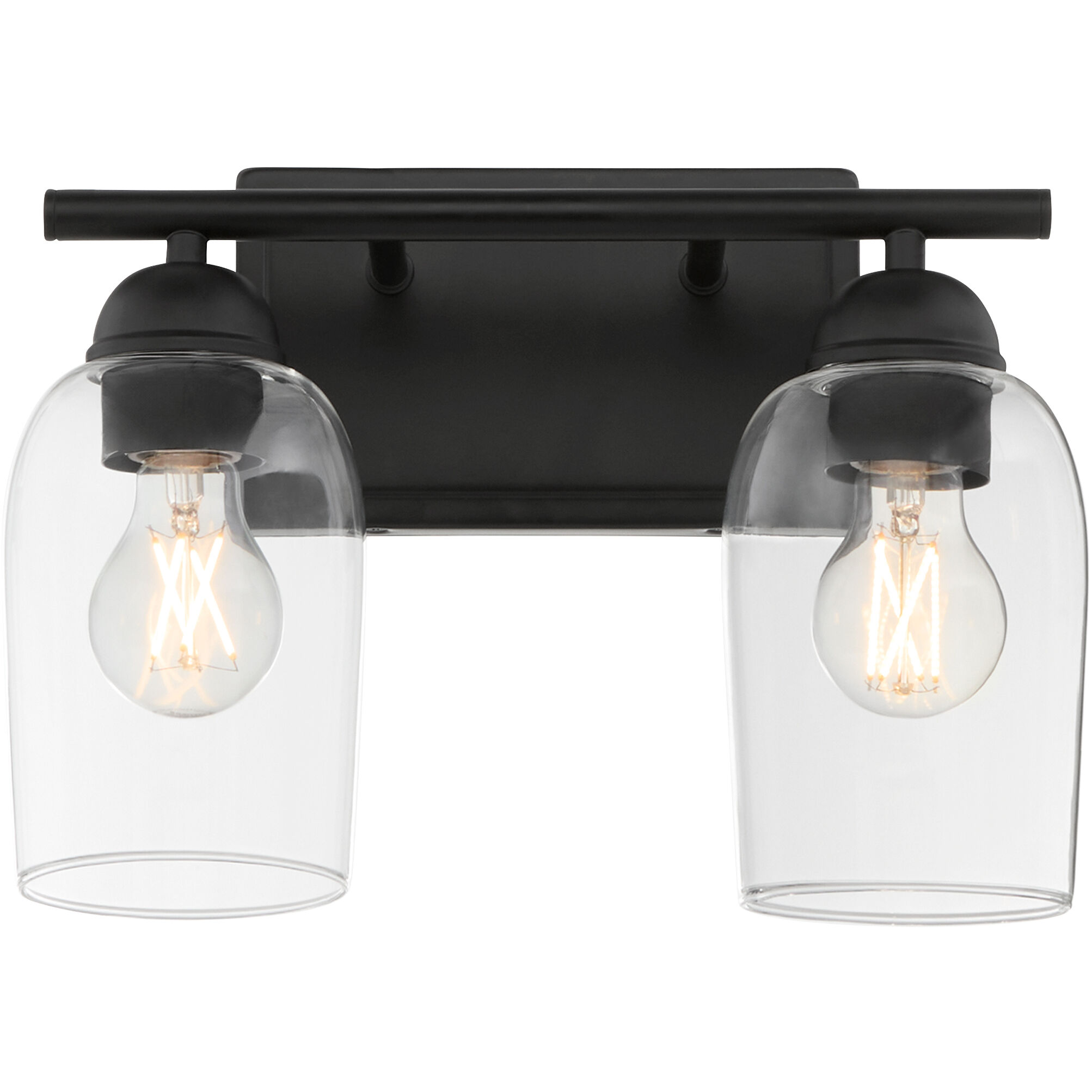 Wallinger 2 Light 13 inch Matte Black Vanity Light Wall Light