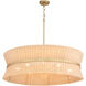 Fairview 8 Light 36 inch Brushed Brass Pendant Ceiling Light