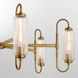 Whitmire 6 Light 40 inch Brushed Brass Chandelier Ceiling Light