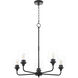 Raymond 5 Light 27 inch Matte Black Chandelier Ceiling Light in Clear