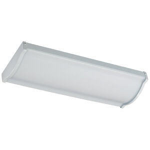 Fort Worth LED 9 inch White Ceiling Wrap Ceiling Light, White Acrylic