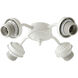 Fort Worth LED Studio White Fan Light Kit