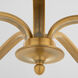 Chantelle 5 Light 28 inch Brushed Brass Chandelier Ceiling Light