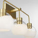 Lacy 3 Light 24 inch Aged Brass Vanity Light Wall Light