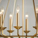Bennett 8 Light 29 inch Aged Brass Pendant Ceiling Light