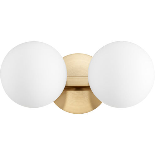 Globe 2 Light 14.00 inch Bathroom Vanity Light