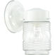 Jelly Jar 1 Light 7.5 inch White Outdoor Wall Lantern