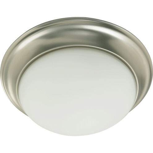 Fort Worth 3 Light 17 inch Satin Nickel Flush Mount Ceiling Light