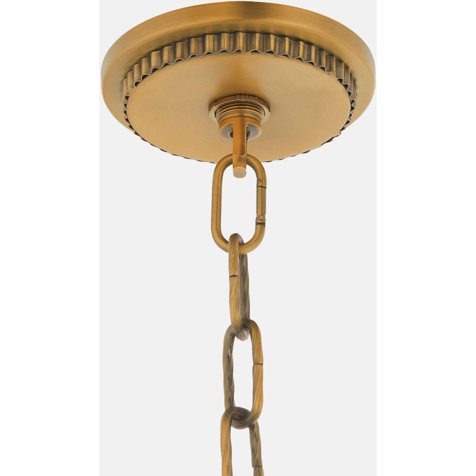 Meriam 6 Light 34.75 inch Brushed Brass Chandelier Ceiling Light