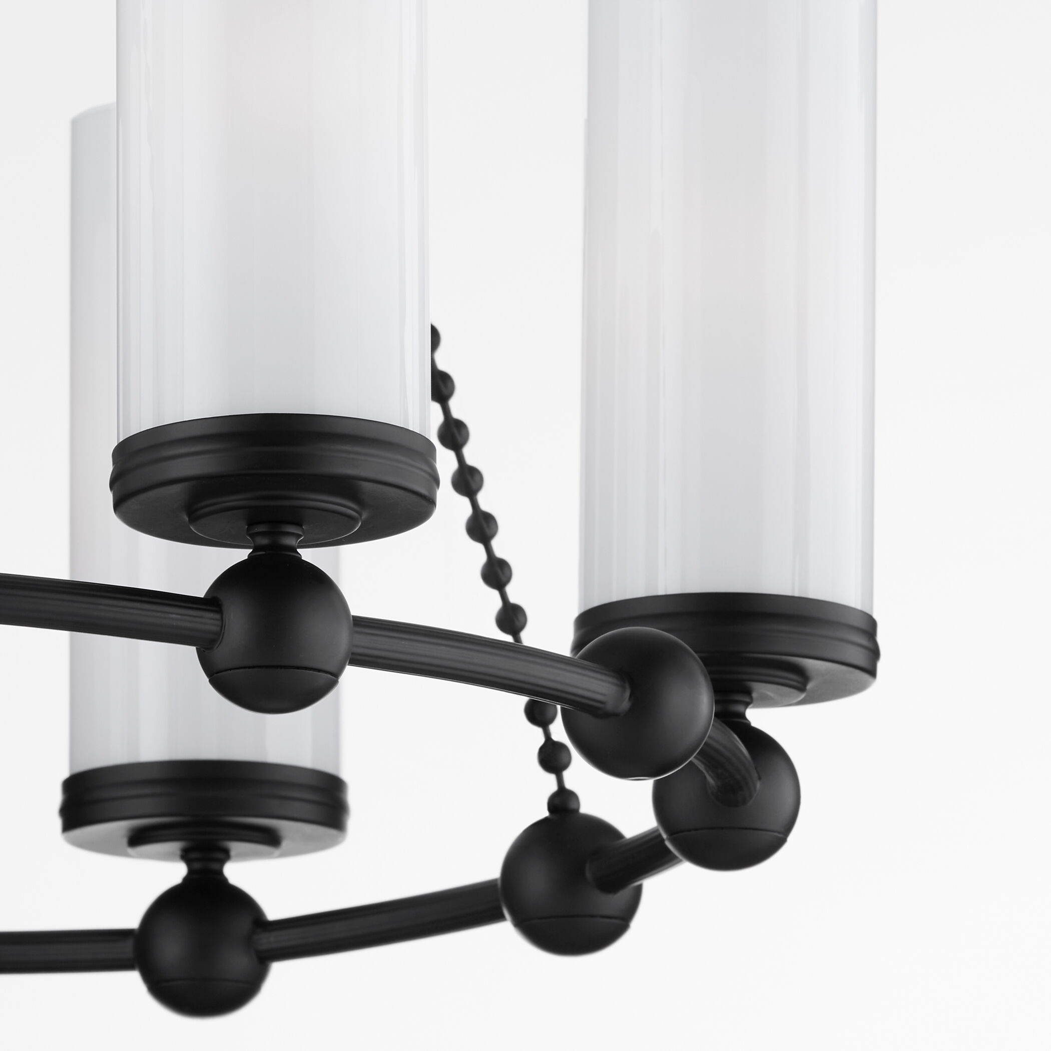 Lee Boulevard 6 Light 30 inch Matte Black Chandelier Ceiling Light