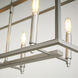 Gabriel 8 Light 45 inch Classic Nickel Linear Pendant Ceiling Light, Quorum Home