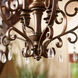 San Miguel 4 Light 19 inch Vintage Copper Mini Chandelier Ceiling Light