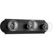 Stepped 3 Light 18 inch Noir Vanity Light Wall Light, Quorum Home