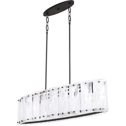 Prestige 6 Light 42 inch Matte Black Island Light Ceiling Light