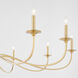 Maryse 10 Light 60 inch Aged Brass Chandelier Ceiling Light